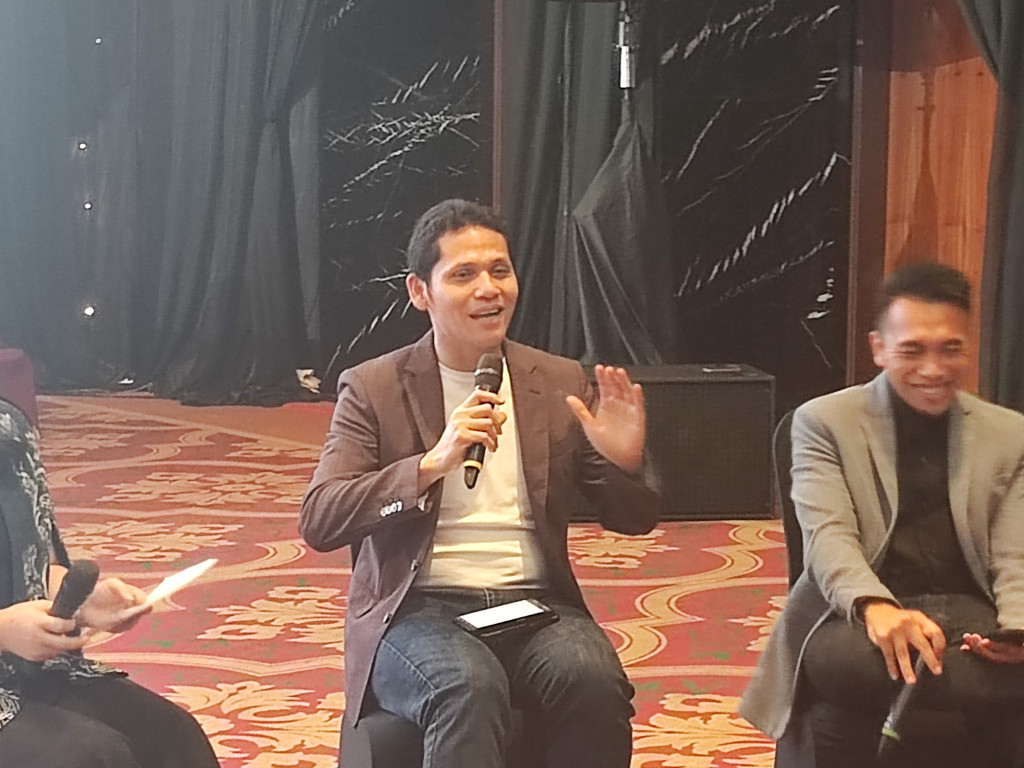 Alfian Manullang - VP Data Solutions and Digital Financial Services Telkomsel, pada Press Conference Telkomsel Solution Day 2024 di Jakarta, Kamis (22/2/2024).