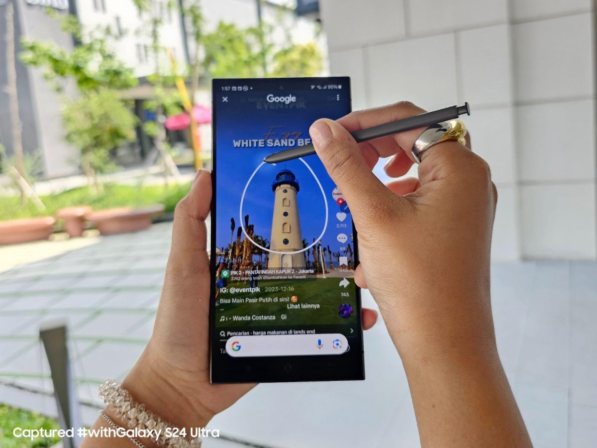 Circle to search with Google destinasi long weekend kamu dari social media