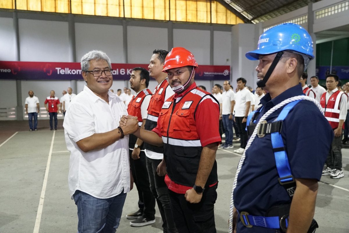 Direktur Network & IT Solution Telkom Herlan Wijanarko memastikan kesiapan 200 personil yang akan bertugas pada pelaksanaan upacara HUT ke-79 RI di IKN.
