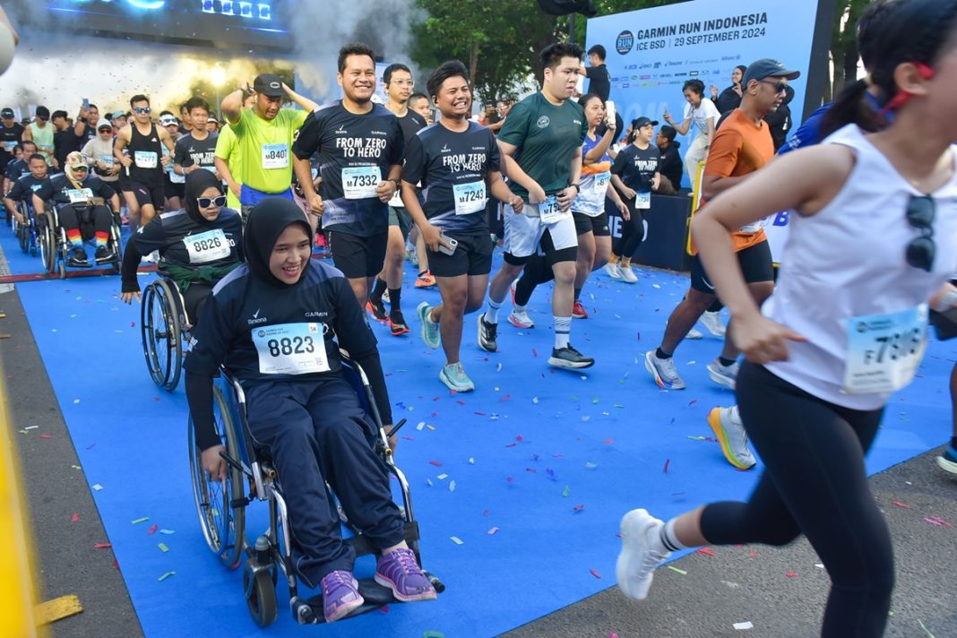 Pelari Wheelchair yang Berpartisipasi di Garmin Run Indonesia 2024 - Asia Series
