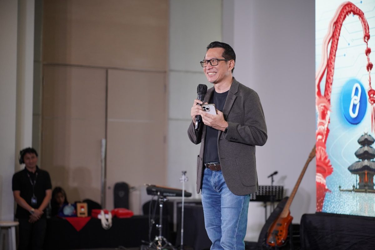 Direktur Enterprise Business Finnet Aziz Sidqi dalam acara sosialisasi Finpay Link yang bertajuk "One Click Anywhere Anytime: Mewujudkan Transaksi Tanpa Batas dengan Virtual Credit Card" di Bali, pada beberapa waktu yang lalu.