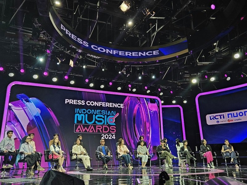 Press Conference Indonesian Music Award 2024 yang berlangsung pada Jumat, (25/10).