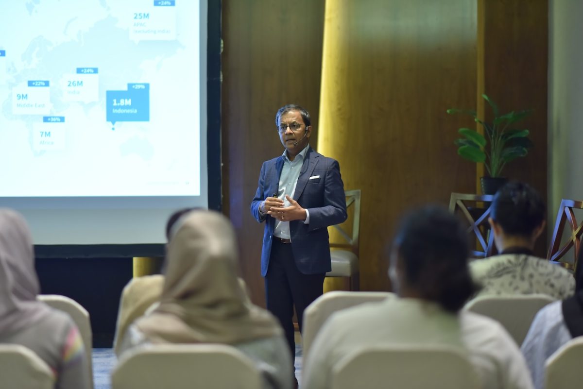 Raghav Gupta, Managing Director, Asia Pacific, Coursera, di acara Coursera Day 2024 - Jakarta