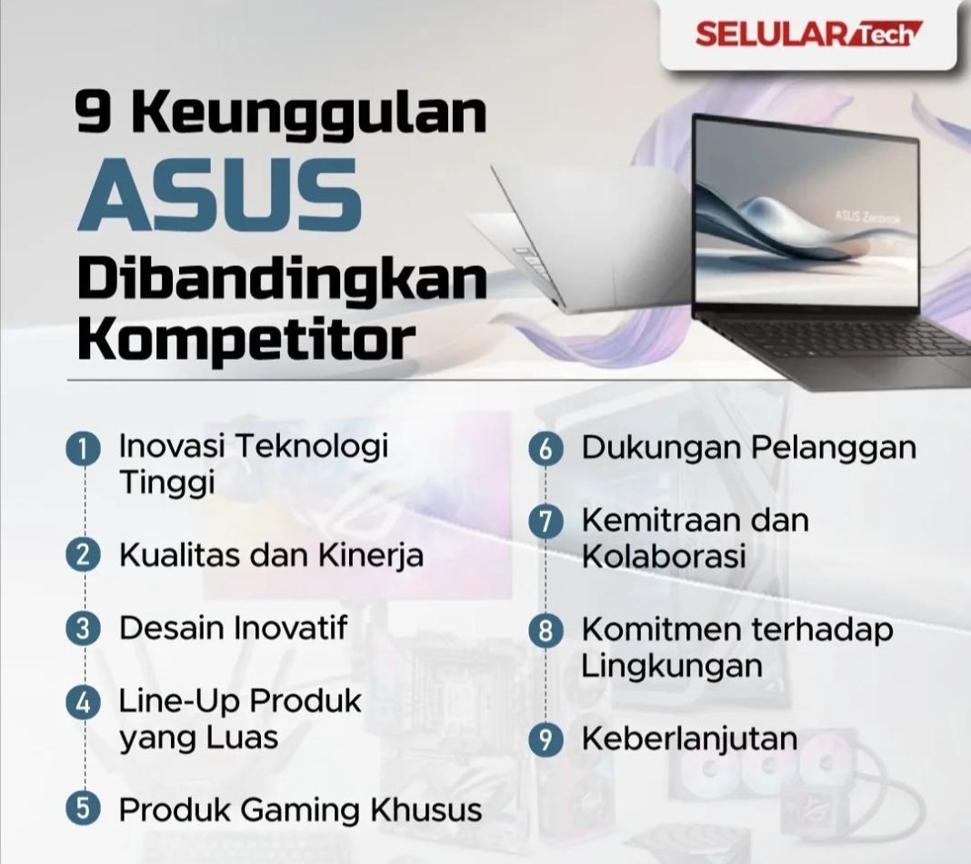 9 Keunggulan ASUS Dibandingkan Kompetitor