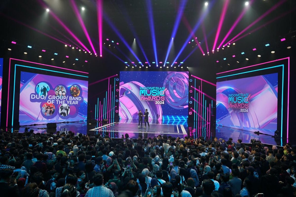 Acara malam puncak penghargaan Indonesian Music Awards (IMA) 2024 yang disiarkan langsung dari studio RCTI+ pada Senin, (25/11).
