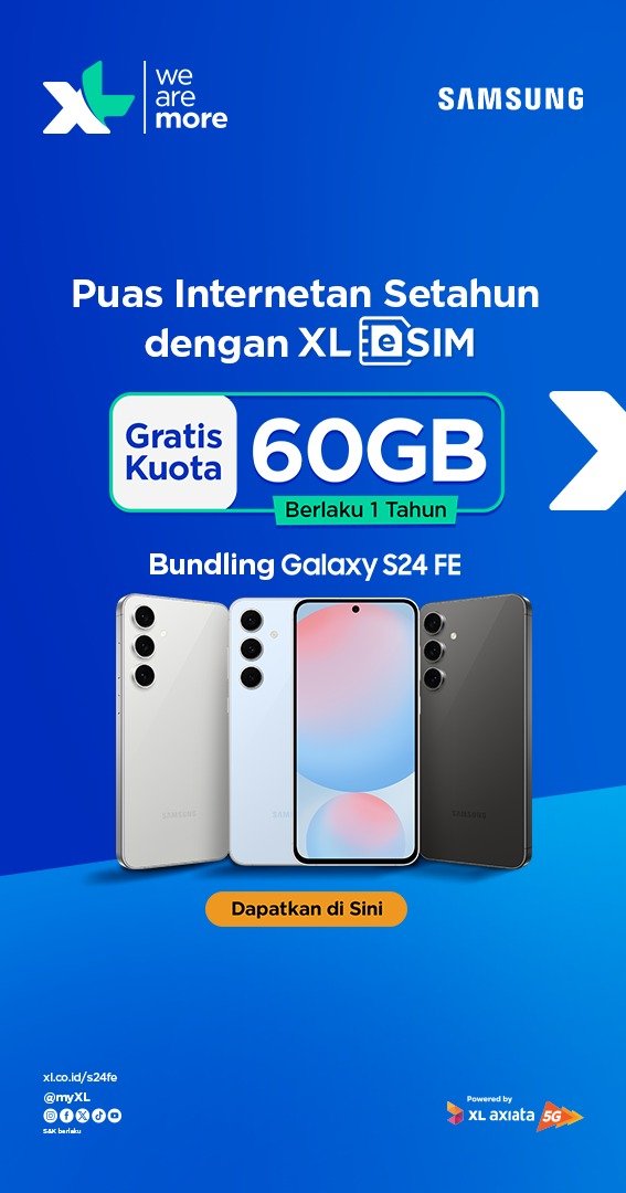 Berikut 3 Keuntungan Paket Budling XL dan Samsung Galaxy S24 FE