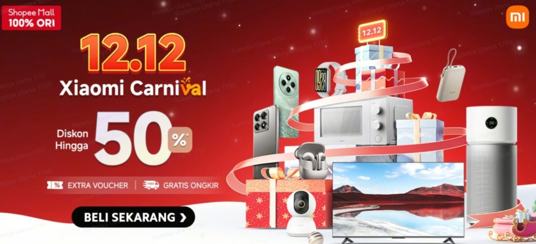 Untuk menikmati berbagai promo seru Xiaomi Carnival 12.12, silakan mengunjungi Mi.co.id atau Official Store Xiaomi Indonesia