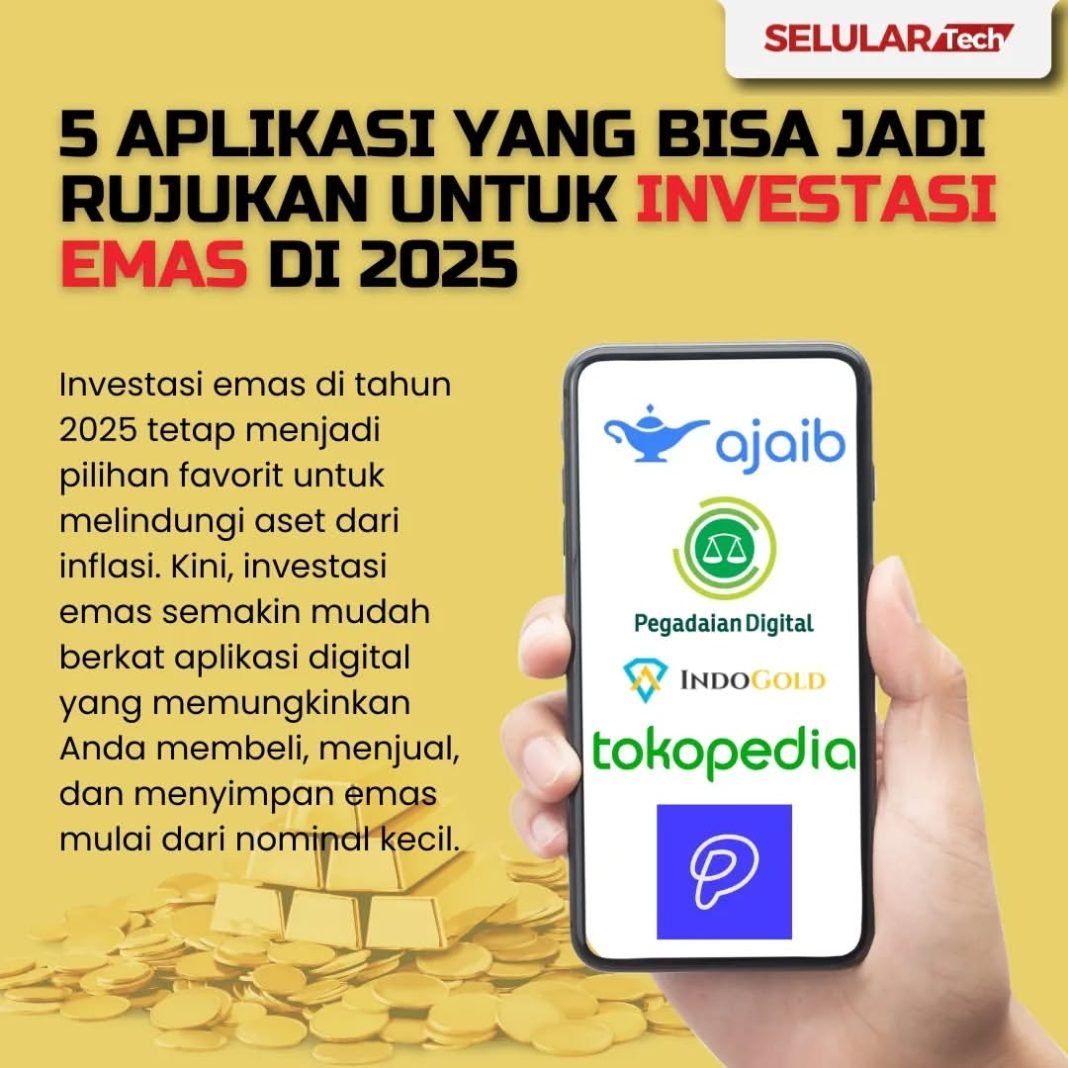 5 Aplikasi Yang Bisa Jadi Rujukan Untuk Investasi Emas di 2025