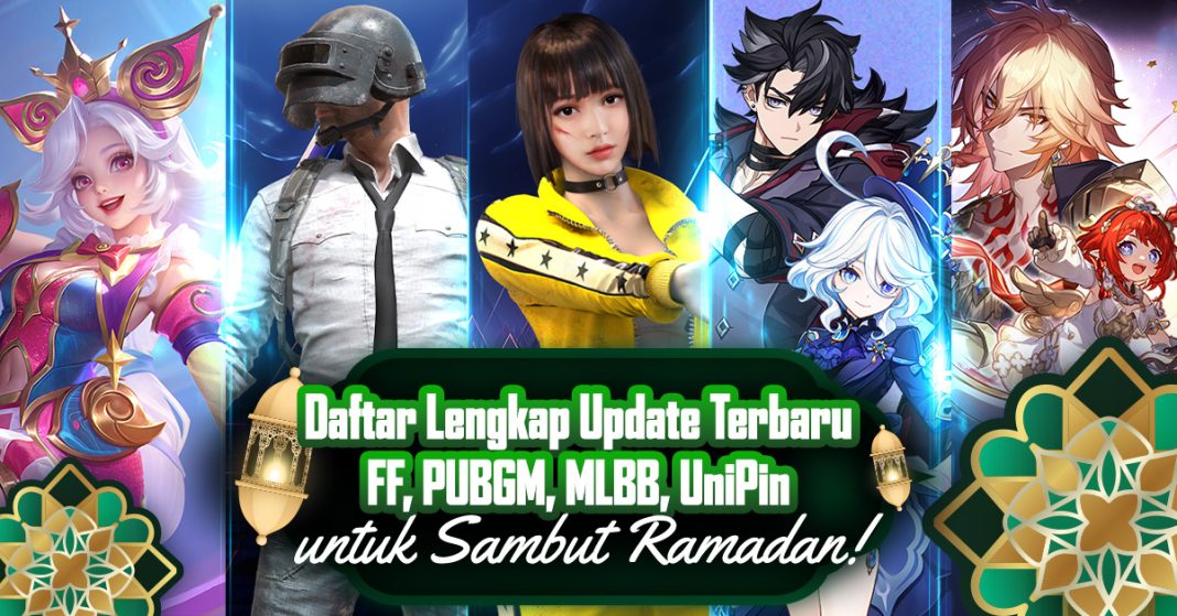 Daftar Update Terbaru FF, PUBGM, MLBB, Sambut Ramadan