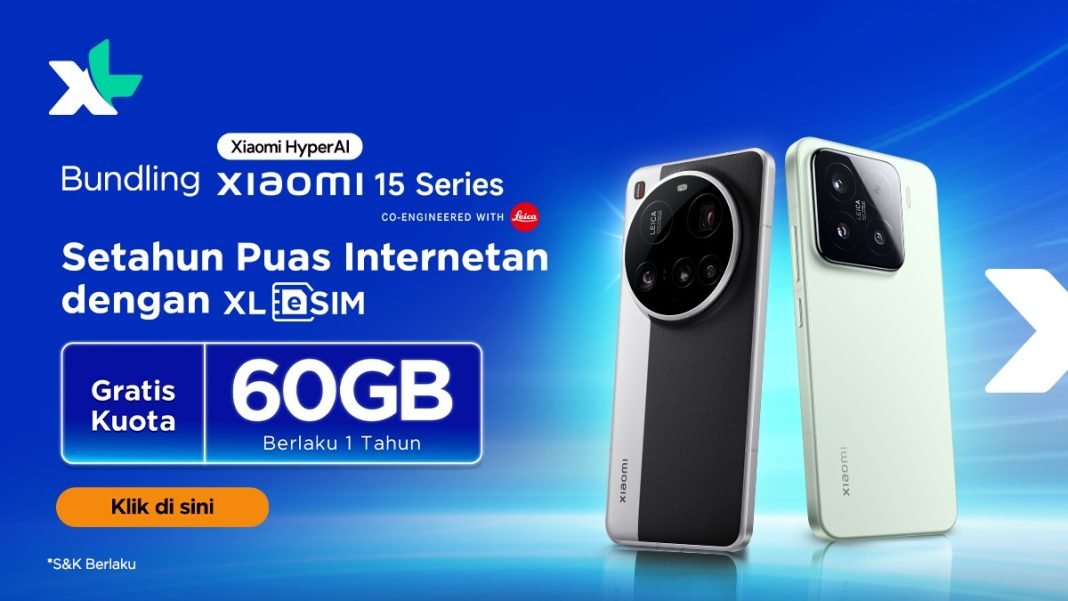 Informasi selengkapnya mengenai bundling eSIM XL dengan Xiaomi 15 Series ini dapat diakses melalui situs resmi XL