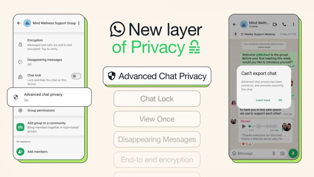 Pekan ini WhatsApp secara resmi mengumumkan peluncuran Advanced Chat Privacy atau Privasi Obrolan Lanjutan.