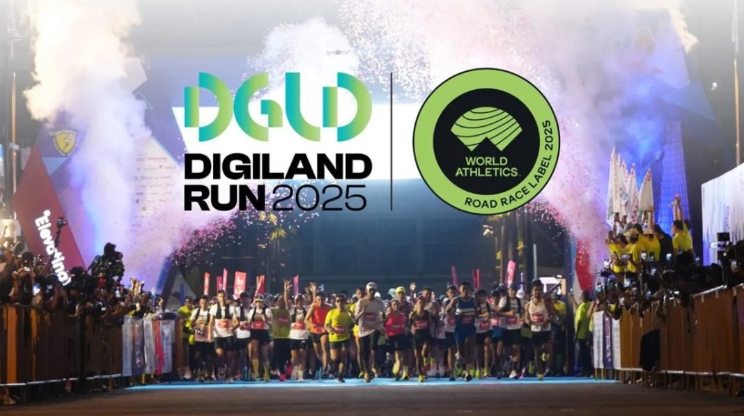Digiland Run 2025 resmi meraih “World Athletics Label Road Races” untuk kategori 10K dan 21K Half Marathon dari World Athletics