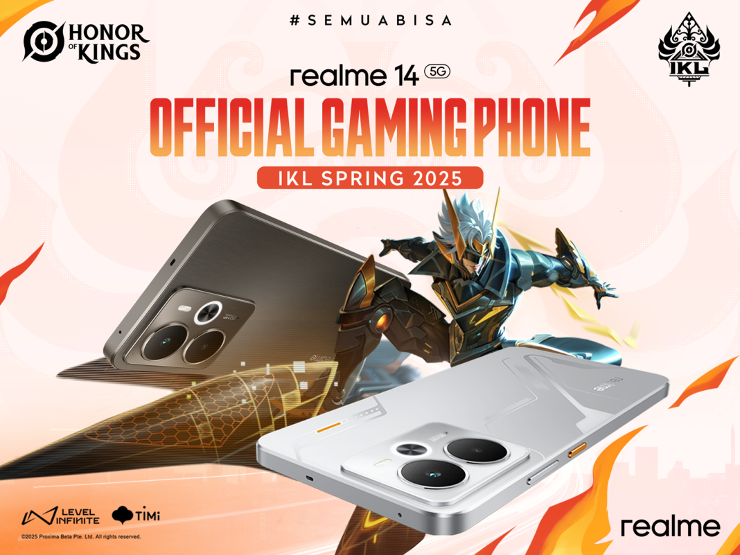 Realme 14 5G Menjadi Official Gaming Phone Honor of Kings Indonesia Kings Laga Spring 2025