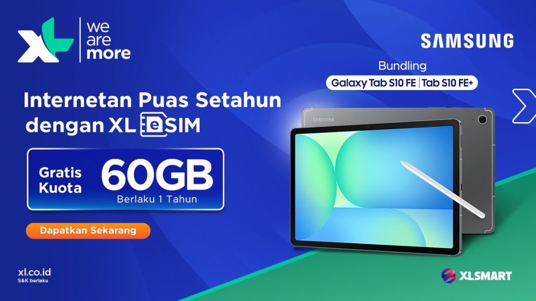 Operator gabungan antara XL dan Smartfren, XLSMART, turut meluncurkan dua paket bundling eSIM terbaru.