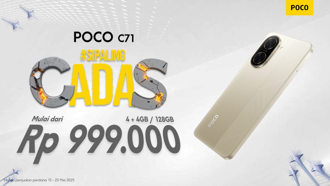 Hp Rp1 Jutaan Poco C71 Hadir dengan Performa Mumpuni di Kelasnya