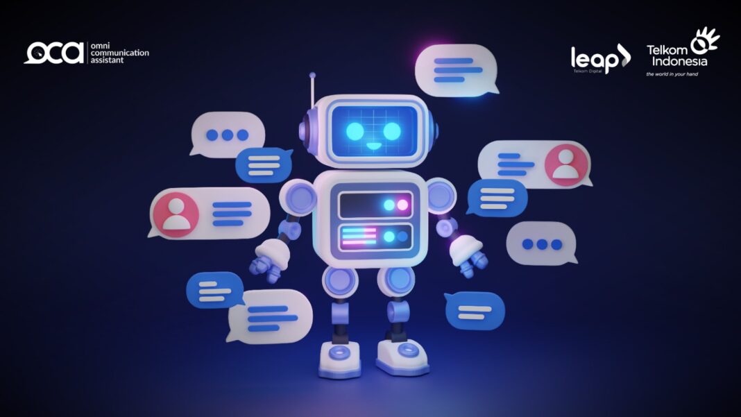Tampilan antarmuka OCA AI Chatbot Builder dari Telkom