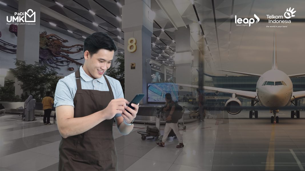 Ilustrasi digitalisasi pengadaan melalui platform PaDi UMKM di industri aviasi dan pariwisata