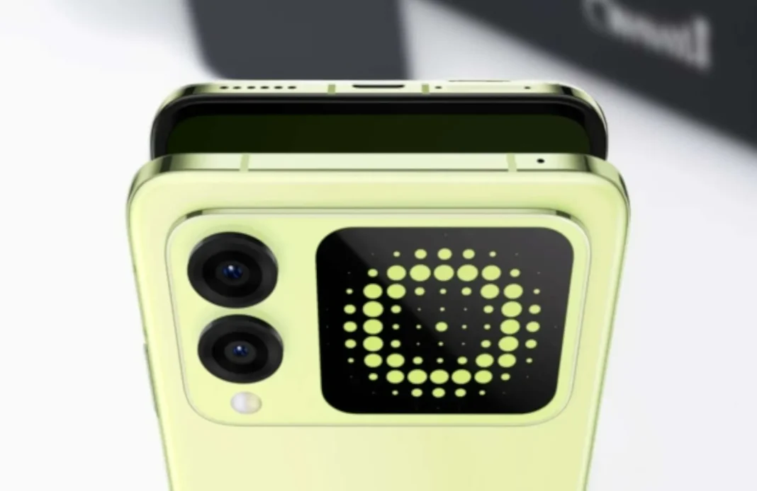 Ilustrasi ponsel lipat Huawei Nova Flip 2 dengan desain premium