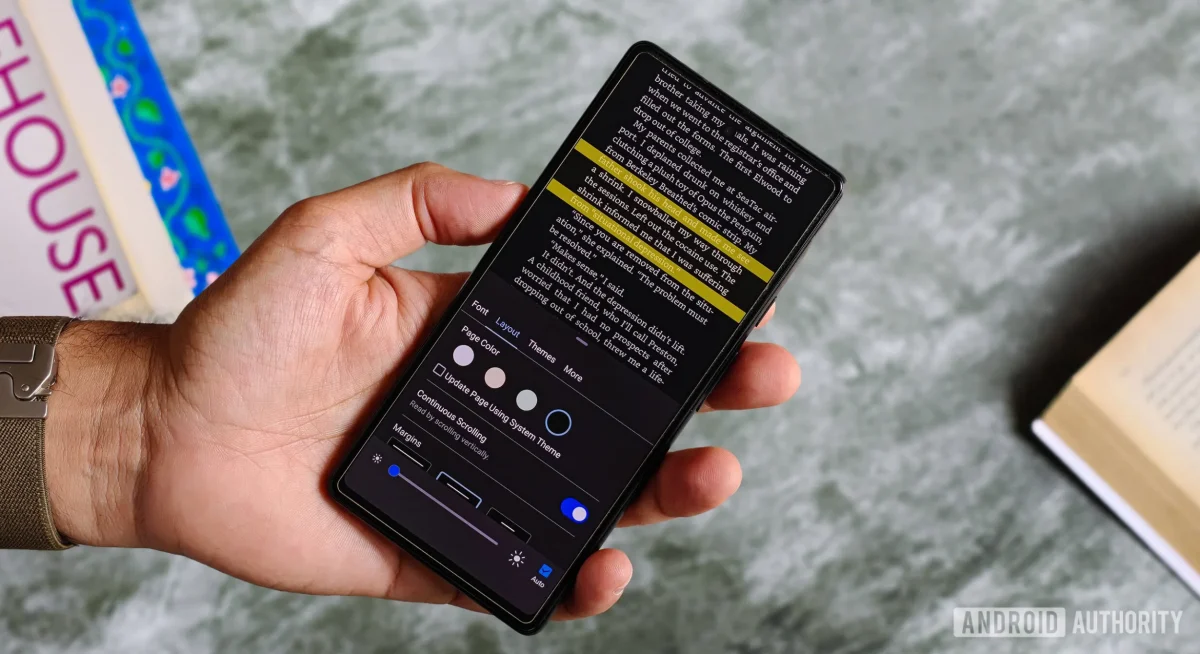 Improved Reading on Android Kindle Continuous Reading