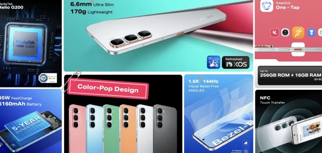 Infinix Hot 60 Pro+ dan Pro dengan desain tipis dan baterai besar