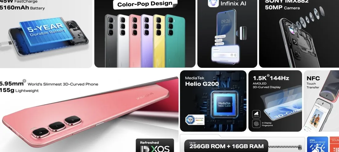 Infinix Hot 60 Pro and Pro+ unveiled with slim designs and 5,160mAh batteries