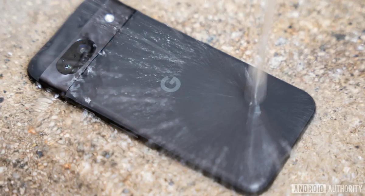 Google Pixel 8a getting wet wet water resistant phone (2)