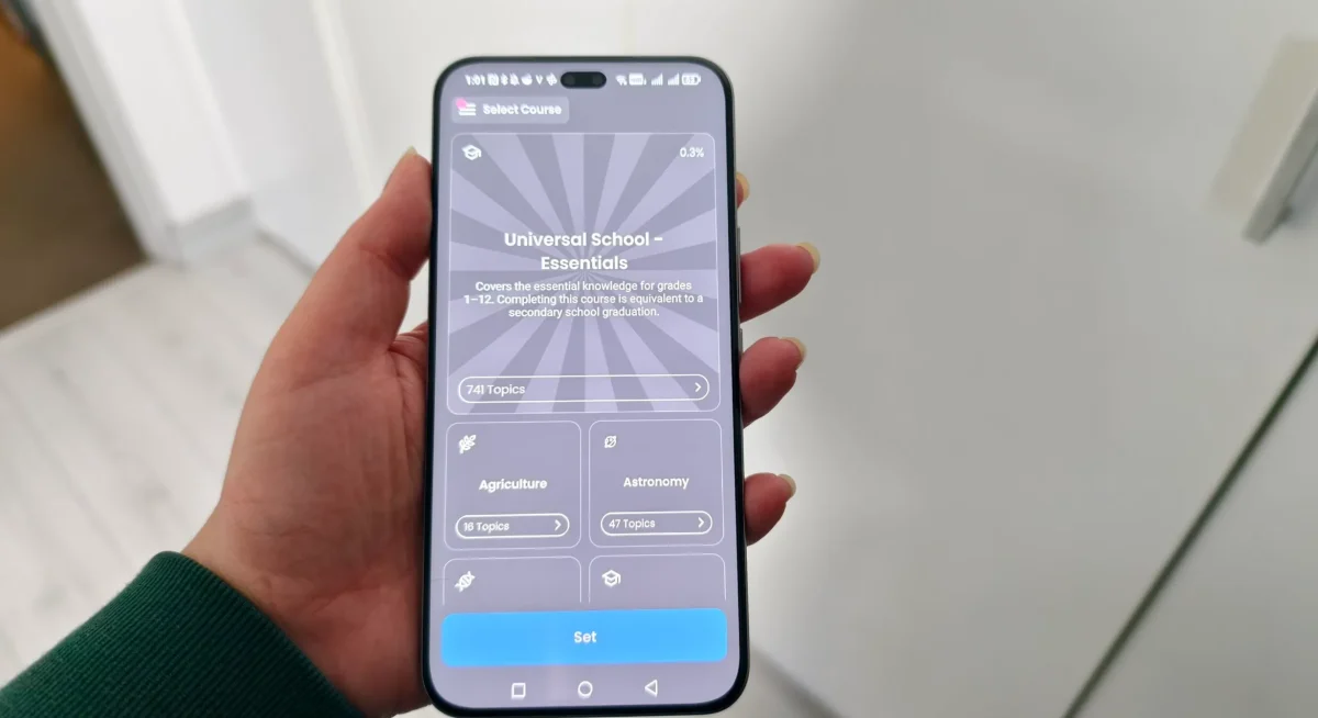 topics within the primer app