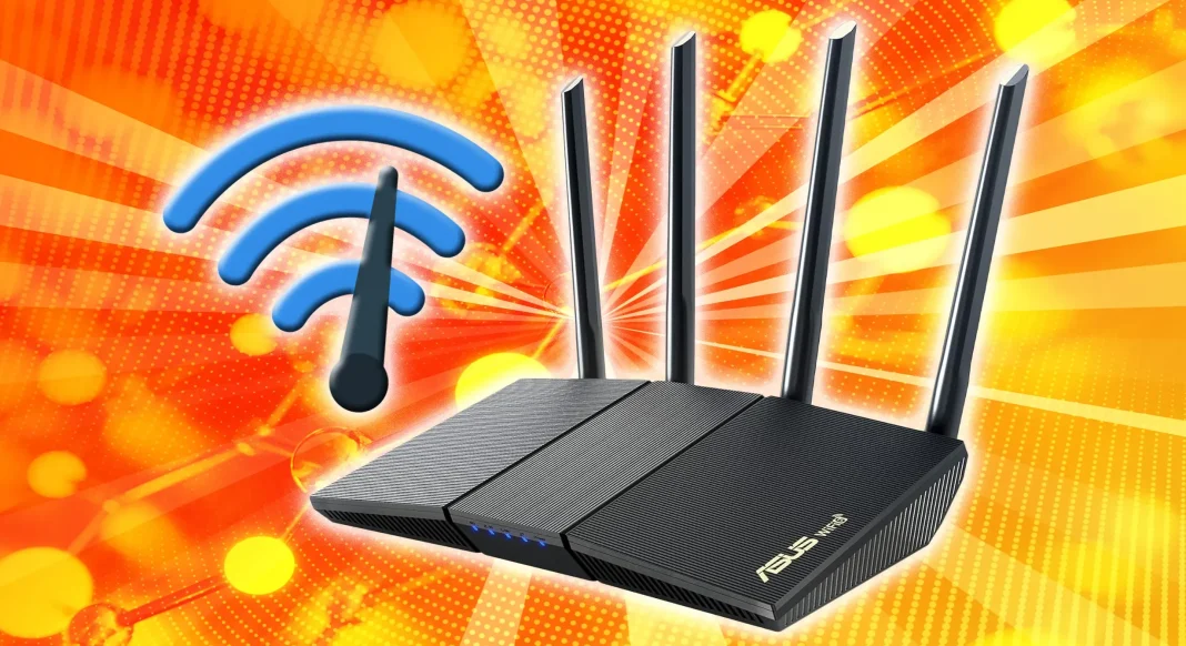ASUS Wi-Fi mesh router dengan desain modern