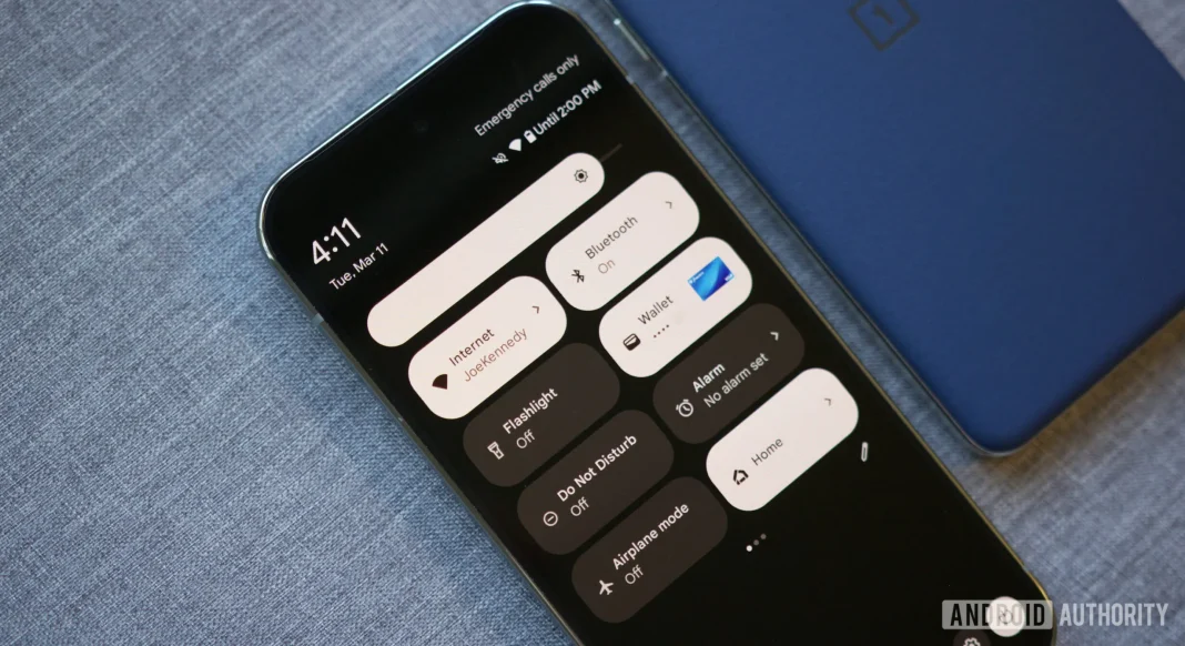 Quick Settings pada Google Pixel 9 Pro