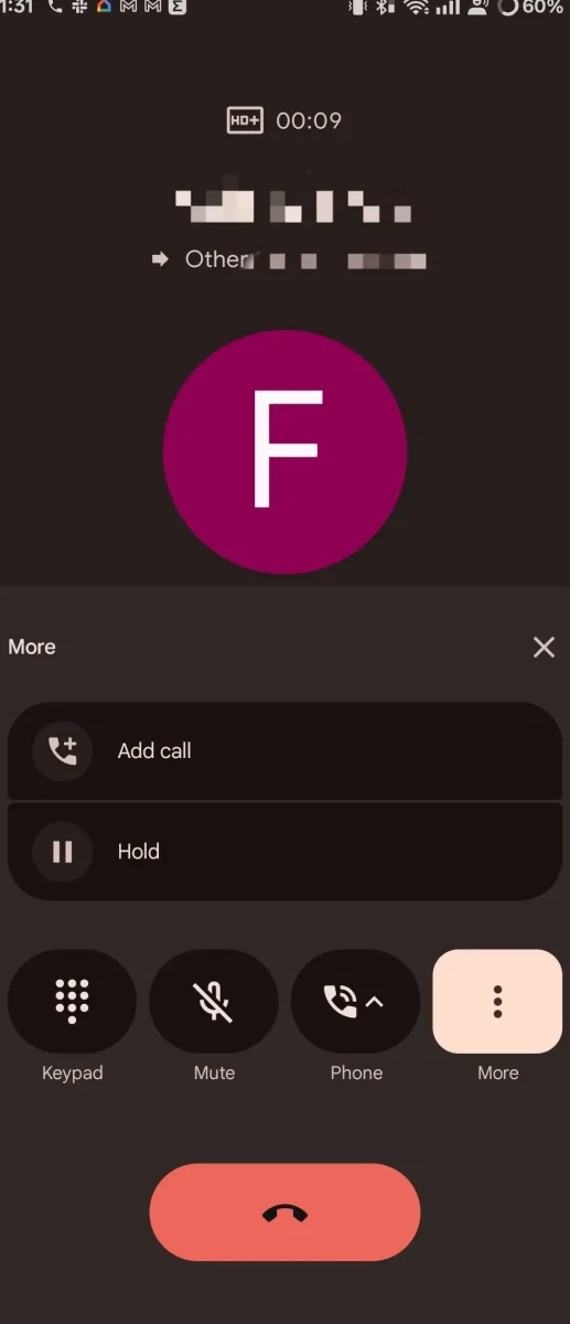 new UI for the Google Phone app