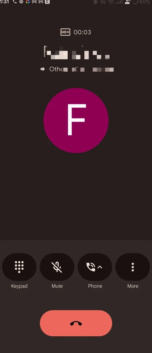new UI for the Google Phone app