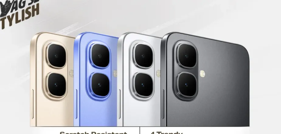 Infinix Smart 10 dengan layar punch-hole dan desain modern