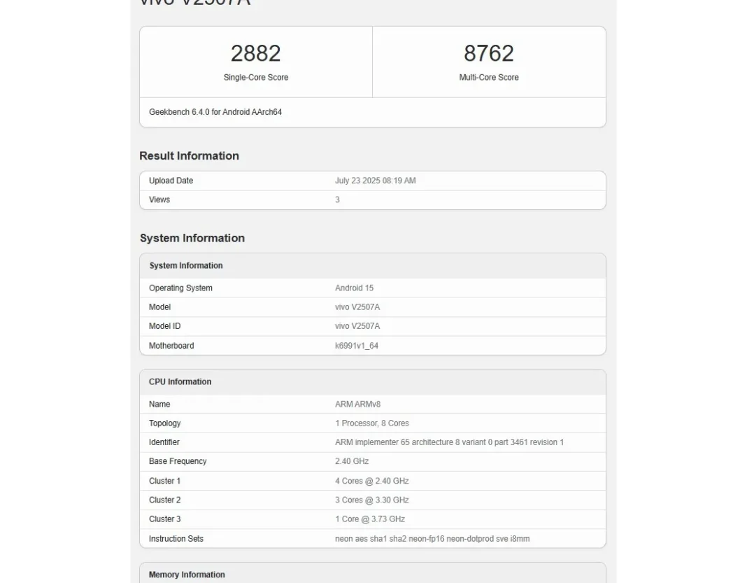 iQOO Z10 Turbo Pro+ dengan baterai besar 8.000 mAh tampil di Geekbench