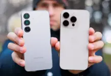 Grafik persaingan Apple dan Samsung di pasar smartphone Amerika Serikat