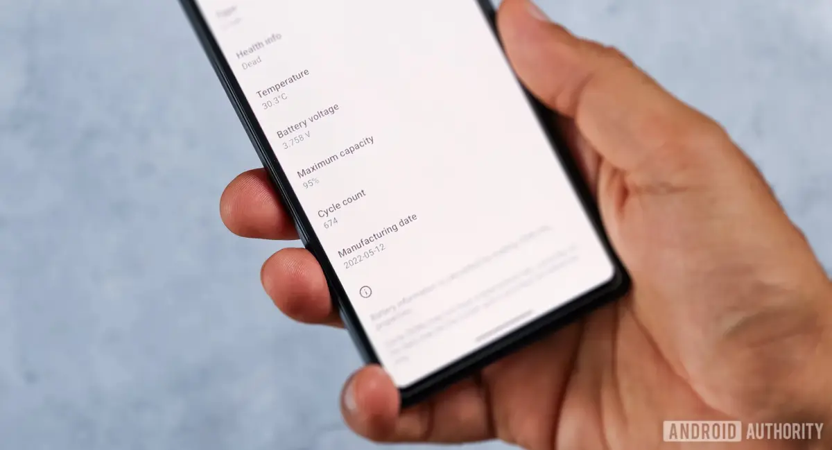 Google Pixel 6a phone battery capacity