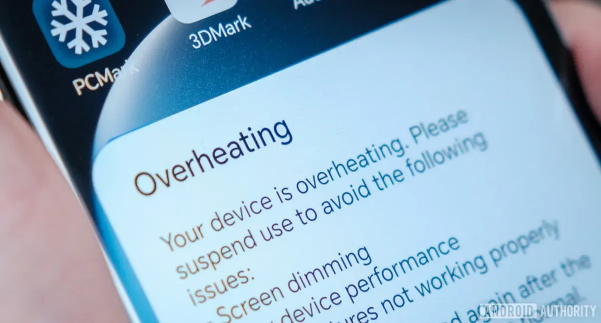 Phone overheating warning 1