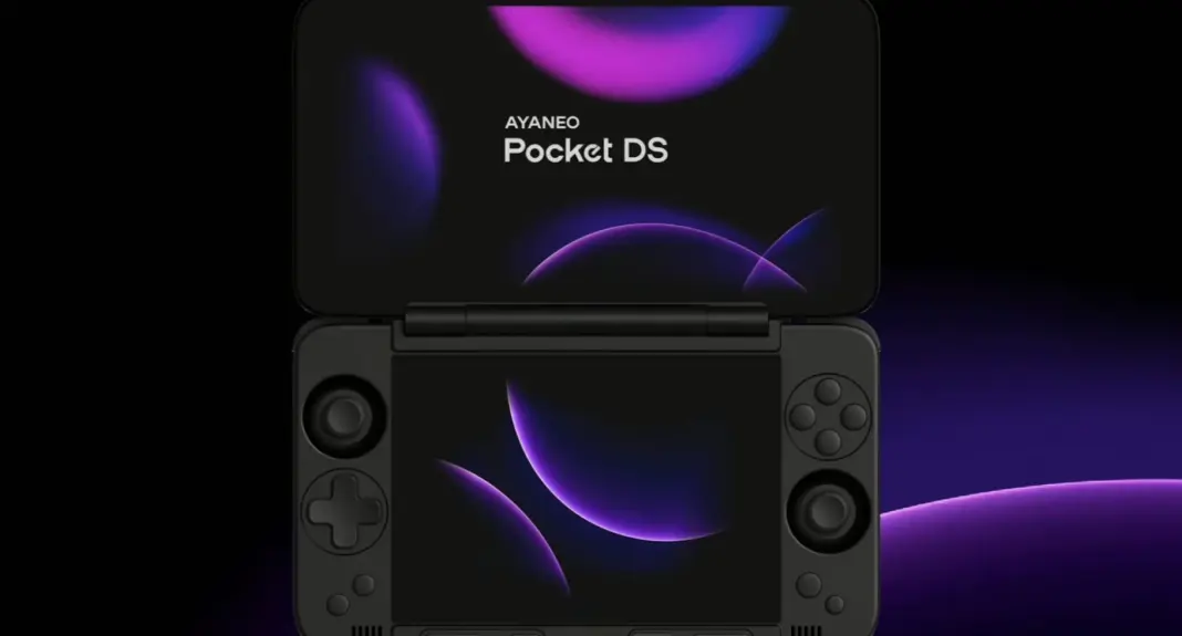 AYANEO Pocket DS trailer - handheld gaming Android dual-layar clamshell