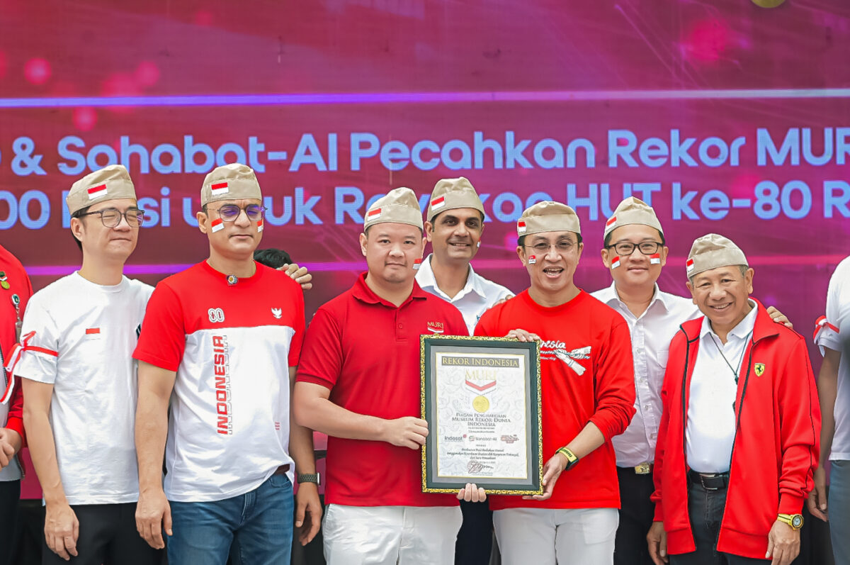 Content image for article: Indosat Pecahkan Rekor MURI dengan 5.000 Puisi AI untuk HUT ke-80 RI