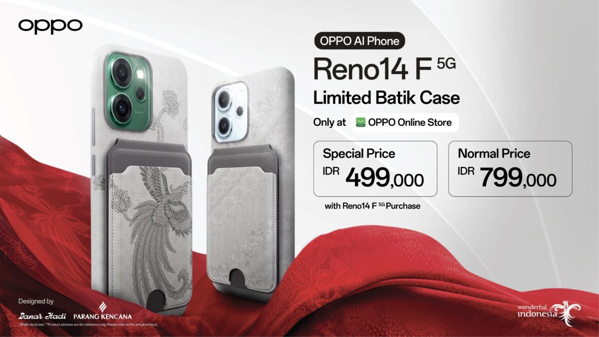 Content image for article: OPPO Rayakan 80 Tahun RI dengan Case Batik Eksklusif & Watermark Kemerdekaan