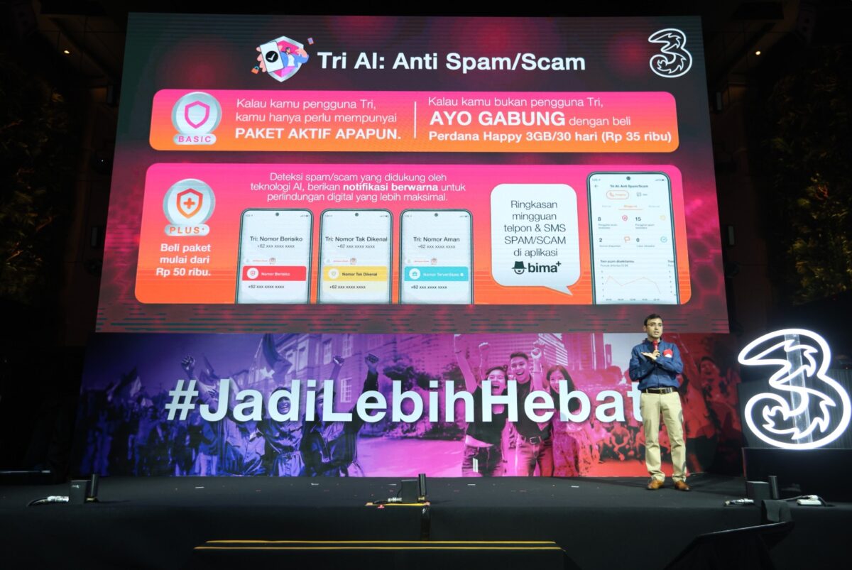 Content image for article: Tri Luncurkan Fitur AI Anti Spam/Scam untuk Lindungi Generasi Muda
