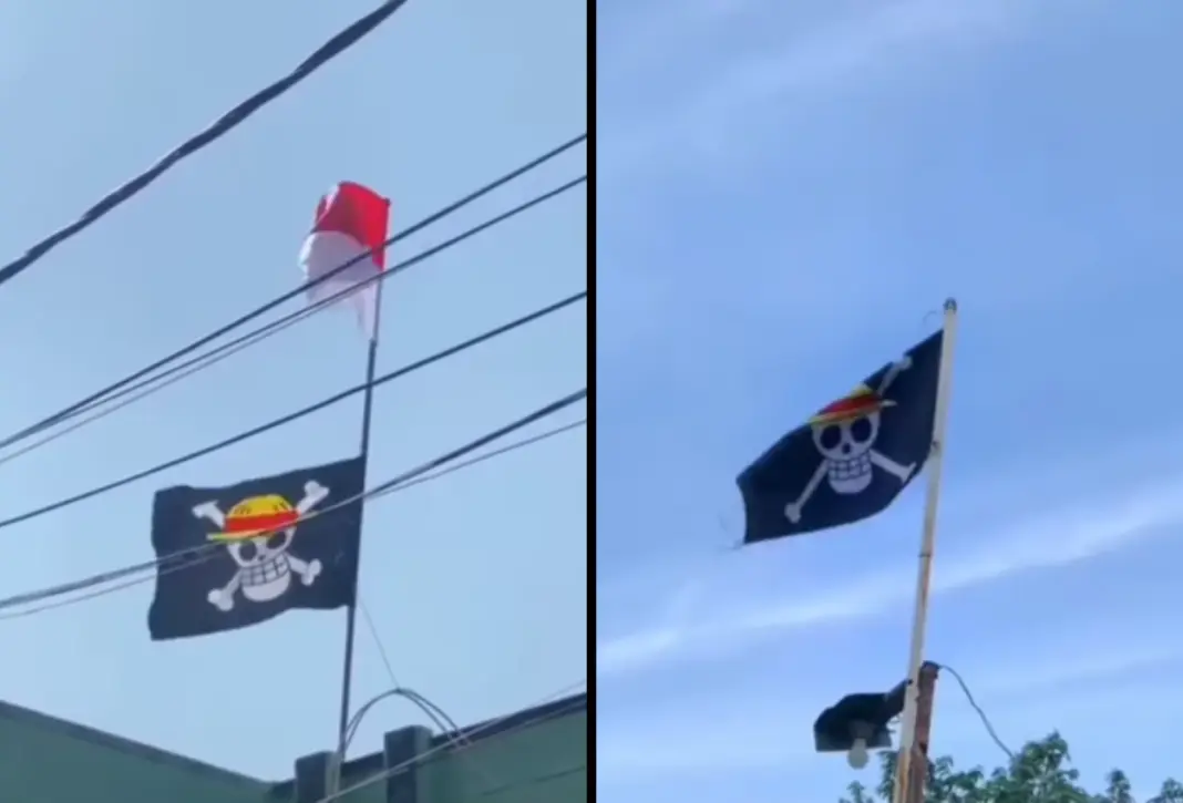 Viral Pengibaran Bendera One Piece Jelang HUT RI, Apa Maknanya?