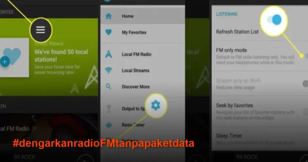 Cara Mudah Dengarkan Radio FM di HP Tanpa Paket Data