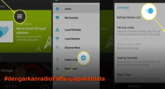 Cara Mudah Dengarkan Radio FM di HP Tanpa Paket Data