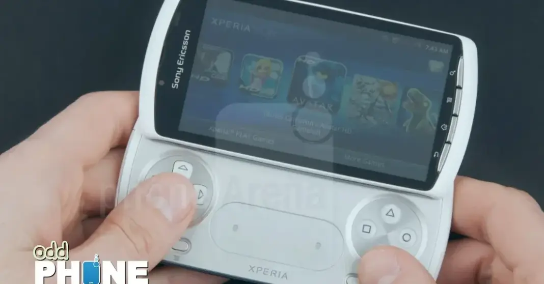 Sony Xperia Play up close.