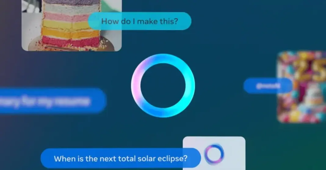 Tampilan antarmuka Meta AI di perangkat Android