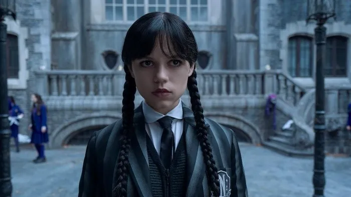 Wednesday. Jenna Ortega as Wednesday in episode 202 of Wednesday. Cr. Jonathan Hession/Netflix © 2025