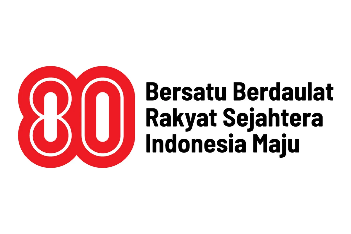Logo HUT ke-80 RI. Cara membuat ucapan HUT ke-80 RI otomatis via ChatGPT.