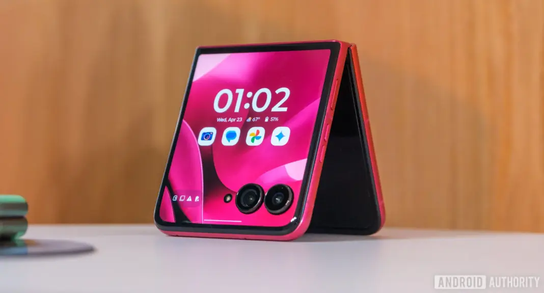 Motorola Razr Plus 2025 dalam warna Hot Pink