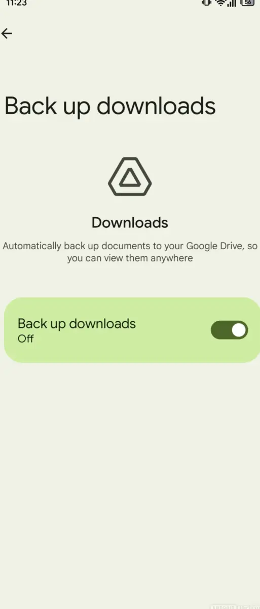 android backup downloads 2