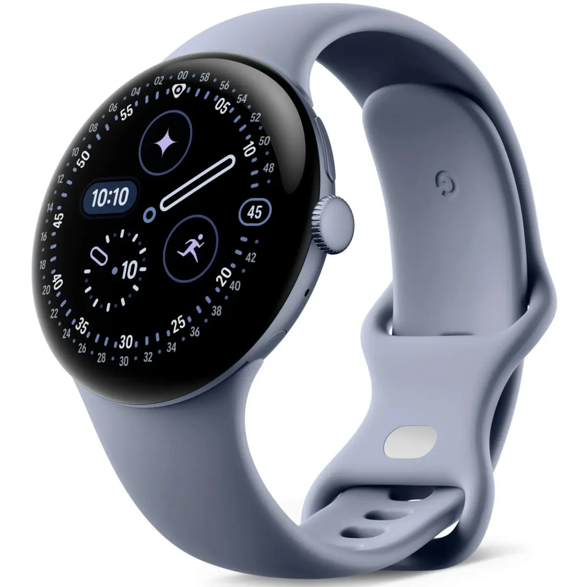 Google Pixel Watch 4 in Satin Moonstone Aluminum case / Moonstone Active Band (45mm)